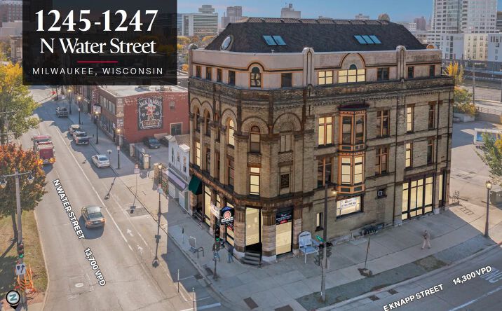 Pictures of Office, Retail property located at 1245-1247 N Water St, Milwaukee, WI 53202 for sales - image #1