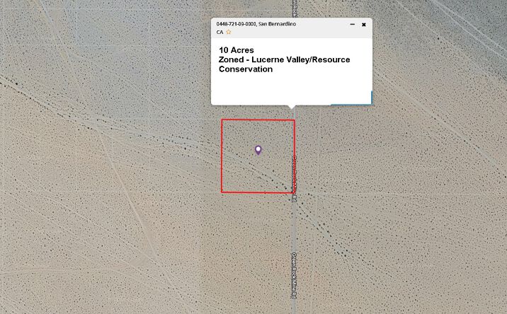 Pictures of Land property located at 09 Green Rock Mine Rd, Lucerne Valley, CA 92356 for sales - image #1