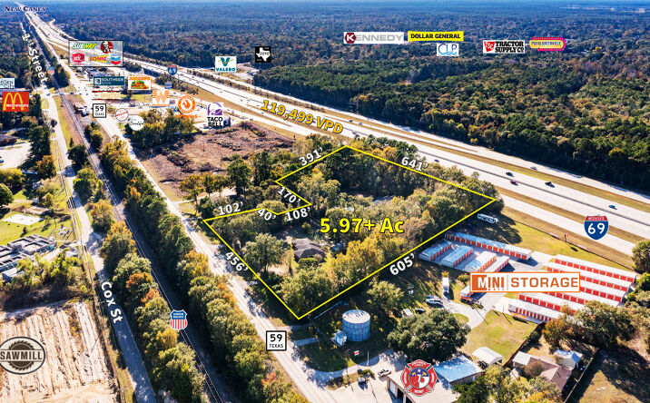 Pictures of Land, Office, Retail property located at 14144 Old Hwy 59N, Splendora, TX 77372 for sales - image #1