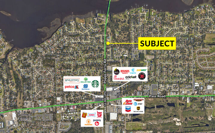 Pictures of Land, Retail property located at Popp's Ferry Rd, Biloxi, MS 39531 for sales - image #1