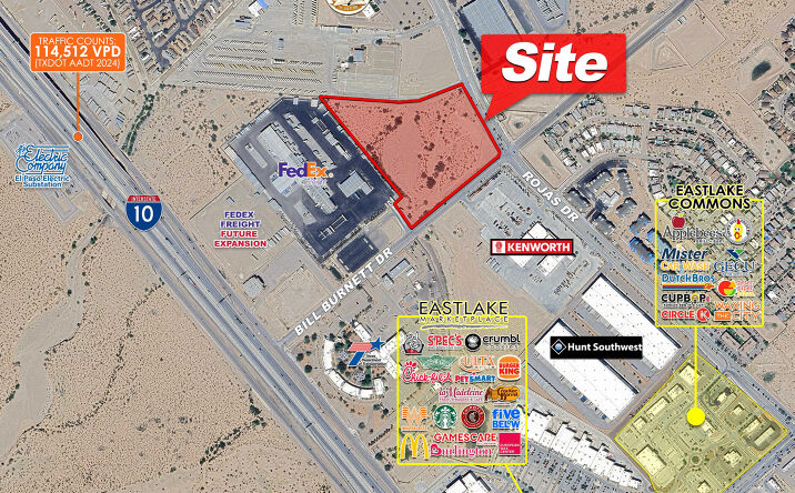 Pictures of Land property located at SWC Rojas Dr & Bill Burnett Dr, El Paso, TX 79928 for sales - image #1