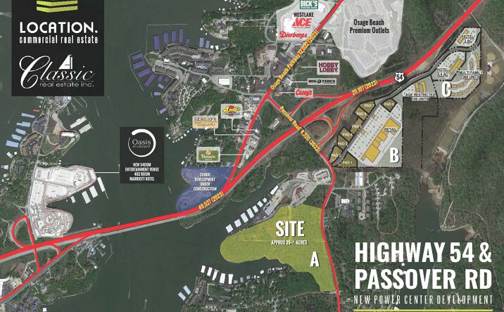Pictures of Land property located at SWQ Highway 54 & Passover Rd, Osage Beach, MO 65065 for sales - image #1