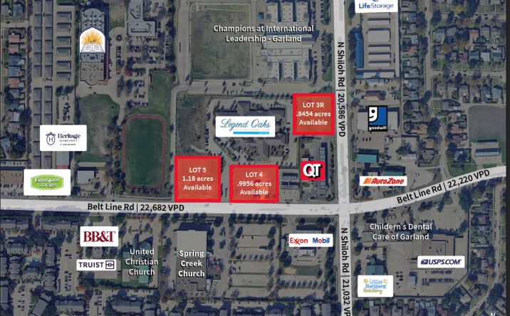 Pictures of Land, Retail property located at 2571 N Shiloh Rd, Garland, TX 75044 for sales - image #1