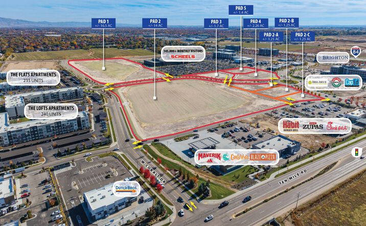 Pictures of Retail, Mixed Use, Land property located at S Vanguard Way & S Wayfinder Ave, Meridian, ID 83642 for sales - image #1