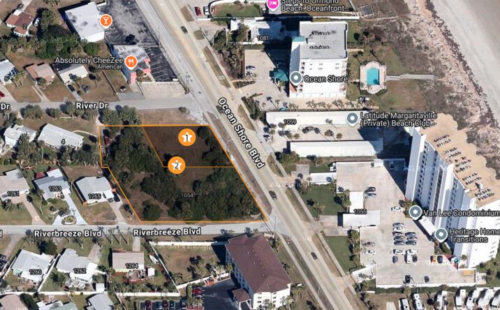 Pictures of Land property located at 1054 Ocean Shore Blvd, Ormond Beach, FL 32174 for sales - image #1