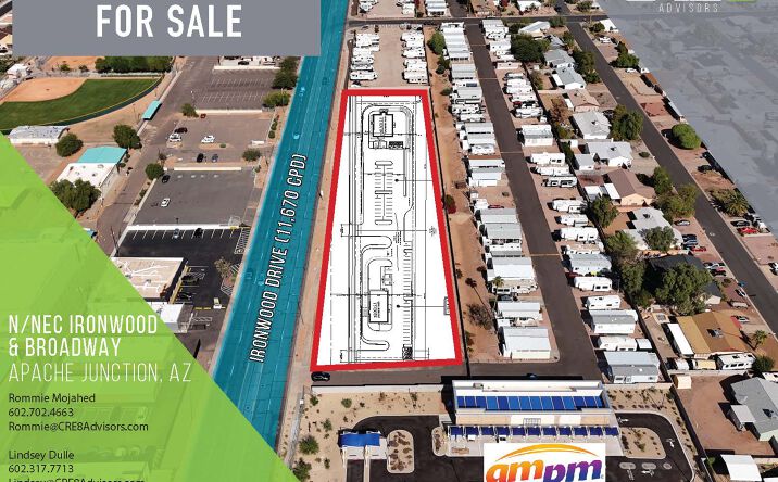 Pictures of Land, Retail property located at N/NEC Ironwood & Broadway, Apache Junction, AZ 85120 for sales - image #1