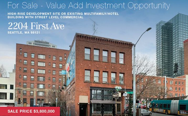 Pictures of Multifamily, Land property located at 2204 First Avenue, Seattle, WA 98121 for sales - image #1