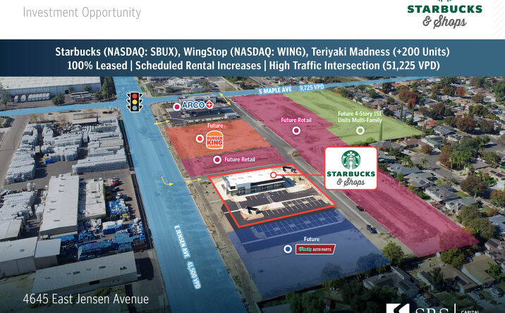 Pictures of Retail property located at 4645 E Jensen Ave, Fresno, CA 93725 for sales - image #1