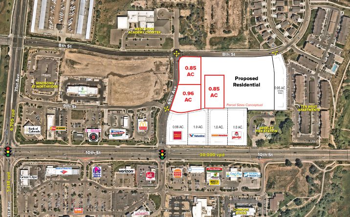 Pictures of Land, Retail property located at NEC 69th & 10th, Greeley CO, Greeley, CO 80634 for sales - image #1