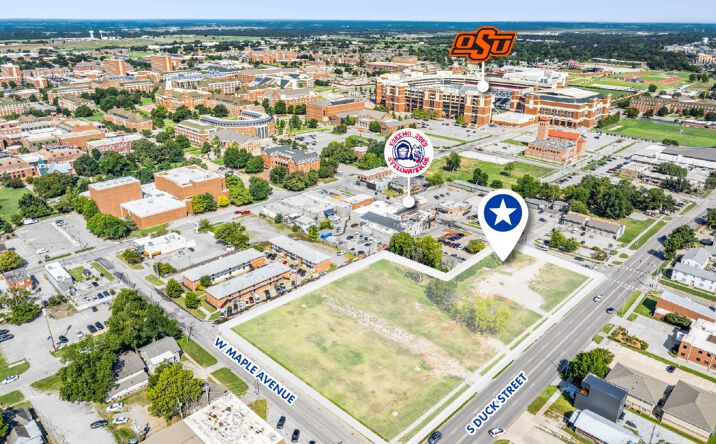 Pictures of Land property located at SWC of S. Duck Street & W. Elm Avenue, Stillwater, OK 74074 for sales - image #1