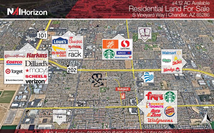 Pictures of Land property located at S Vineyard Way, Chandler, AZ 85286 for sales - image #1