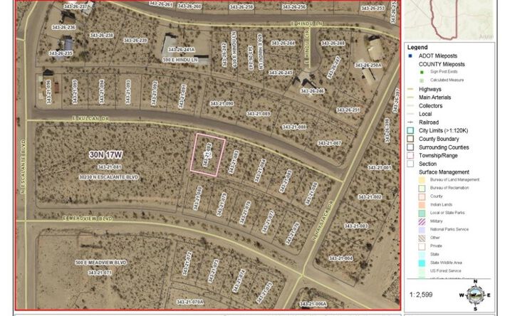 Pictures of Land property located at 690 Vulcan Dr, Meadview, AZ 86444 for sales - image #1