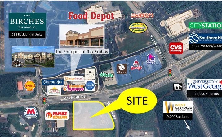 Pictures of Land, Retail property located at 101 Bonner Rd, Carrollton, GA 30117 for sales - image #1