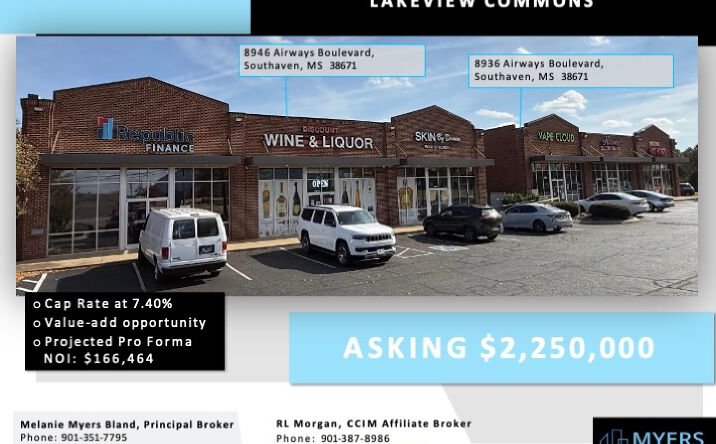 Pictures of Office, Retail property located at 8936 Airways Blvd, Southaven, MS 38671 for sales - image #1