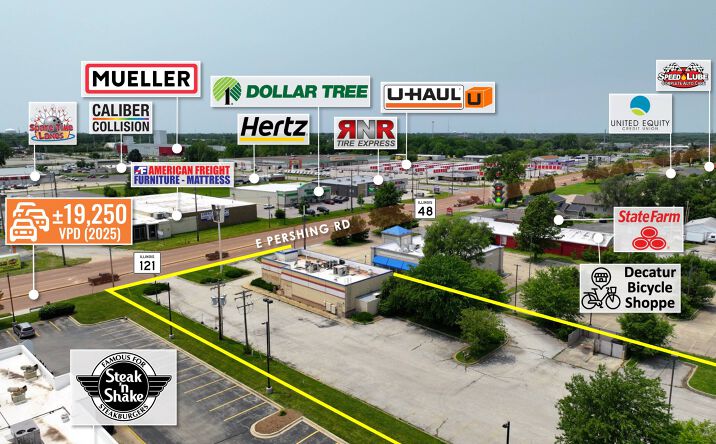 Pictures of Retail property located at 1310 E Pershing Rd, Decatur, IL 62526 for sales - image #1