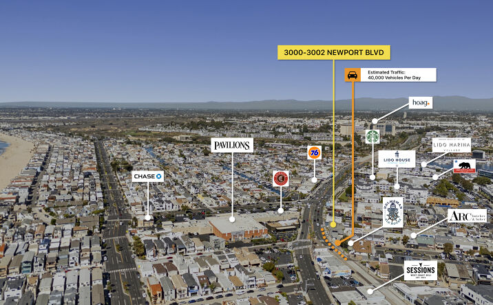 Pictures of Mixed Use, Office, Retail property located at 3000 Newport Blvd, Newport Beach, CA 92663 for sales - image #1