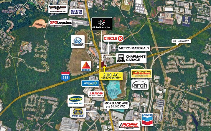 Pictures of Land property located at I-285 & Moreland Ave, Conley, GA 30288 for sales - image #1
