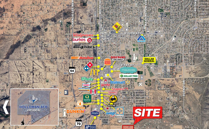 Pictures of Land property located at Seq S Florida Ave & Panorama Blvd, Alamogordo, NM 88310 for sales - image #1