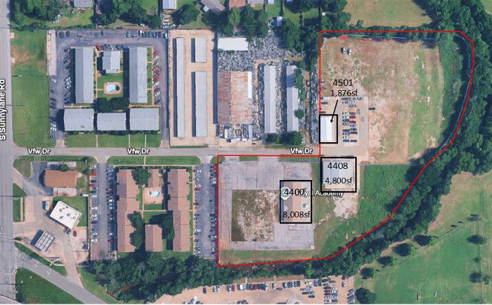 Pictures of Industrial, Land, Multifamily property located at 4408 Vfw Dr, Del City, OK 73115 for sales - image #1