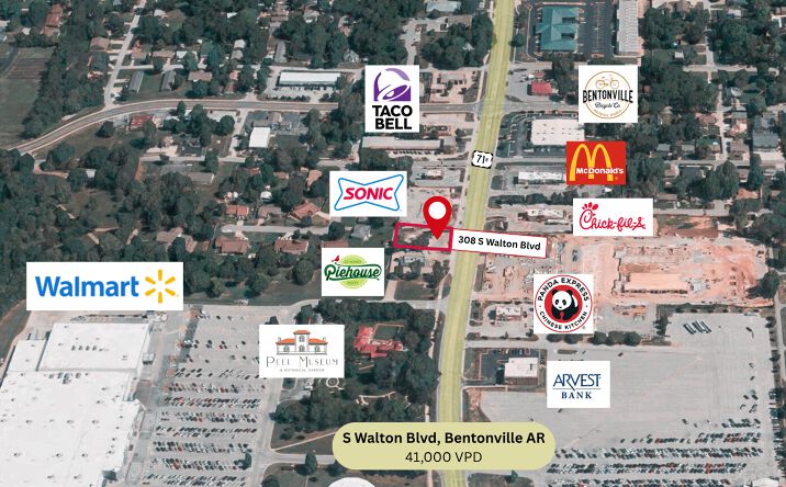 Pictures of Retail property located at 308 S Walton Blvd, Bentonville, AR 72712 for sales - image #1