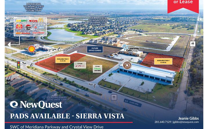 Pictures of Land, Mixed Use, Retail property located at Meridiana Parkway, Rosharon, TX 77583 for sales - image #1