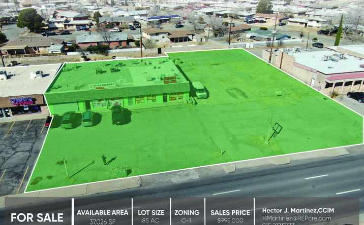 Pictures of Land, Retail property located at 9541 Dyer St, El Paso, TX 79924 for sales - image #1