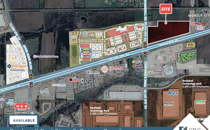 Pictures of Land property located at NEC I-30 & FM 549, Rockwall, TX 75087 for sales - image #1