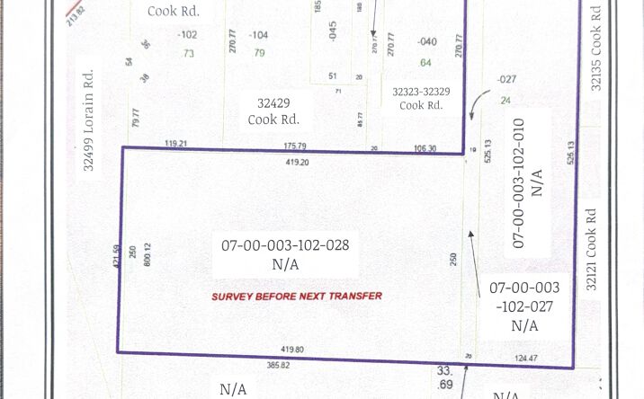 Pictures of Land property located at 32253 Cook Rd, North Ridgeville, OH 44039 for sales - image #1