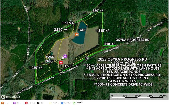 Pictures of Land property located at 2053 Osyka Progress Road, 70409, MS 39657 for sales - image #1