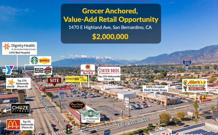Pictures of Retail property located at 1470 E Highland Ave, San Bernardino, CA 92404 for sales - image #1