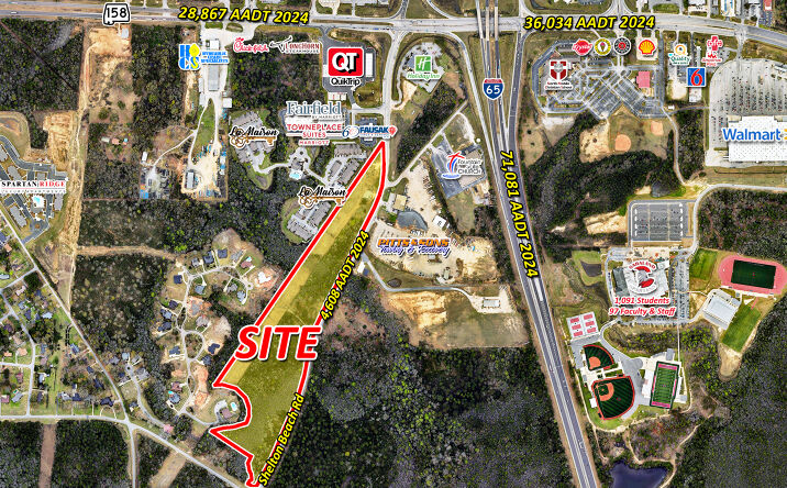 Pictures of Land property located at Shelton Beach Rd, Saraland, AL 36571 for sales - image #1