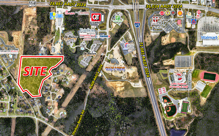 Pictures of Land property located at 1621 Kalifield Blvd., Saraland, AL, Saraland, AL 36575 for sales - image #1