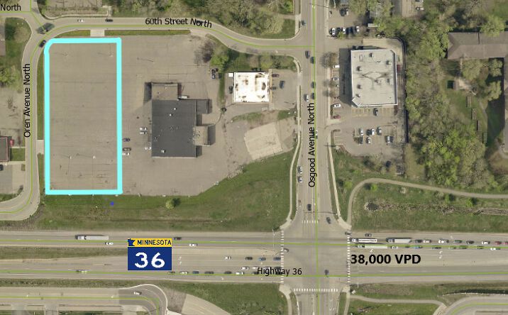 Pictures of Land property located at Highway 36 & Osgood Avenue North, Oak Park Heights, MN 55082 for sales - image #1
