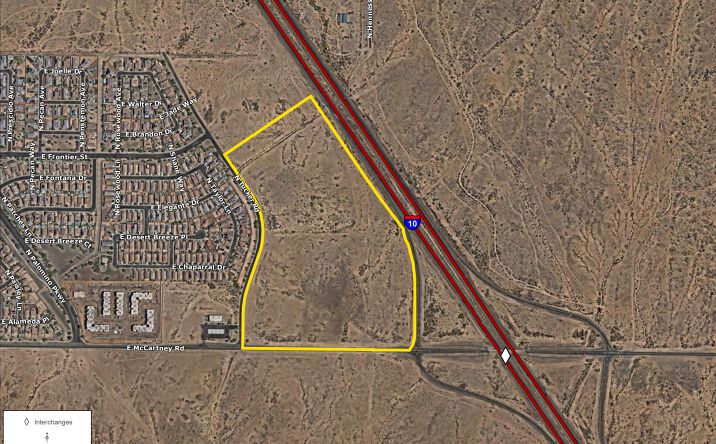 Pictures of Land property located at NWC I-10 & McCartney Rd, Casa Grande, AZ 85122 for sales - image #1