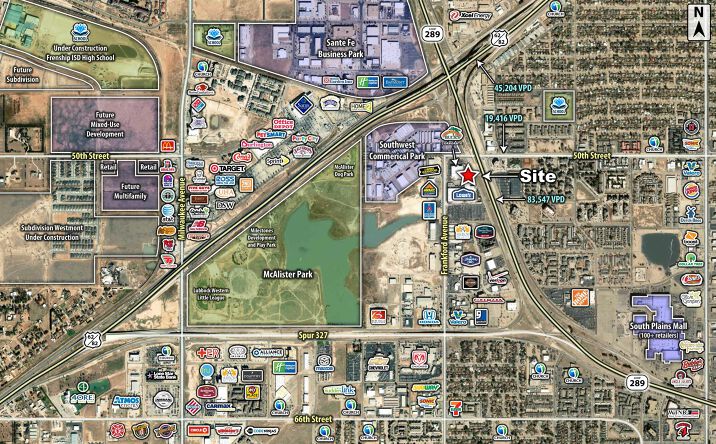 Pictures of Land property located at 5016 West Loop 289 Access Road, Lubbock, TX 79424 for sales - image #1