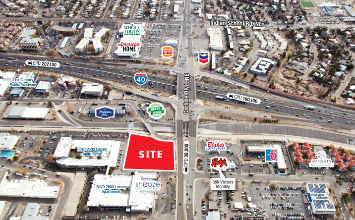 Pictures of Land property located at 2500 Carlisle Blvd NE Tract 1, Albuquerque, NM 87110 for sales - image #1