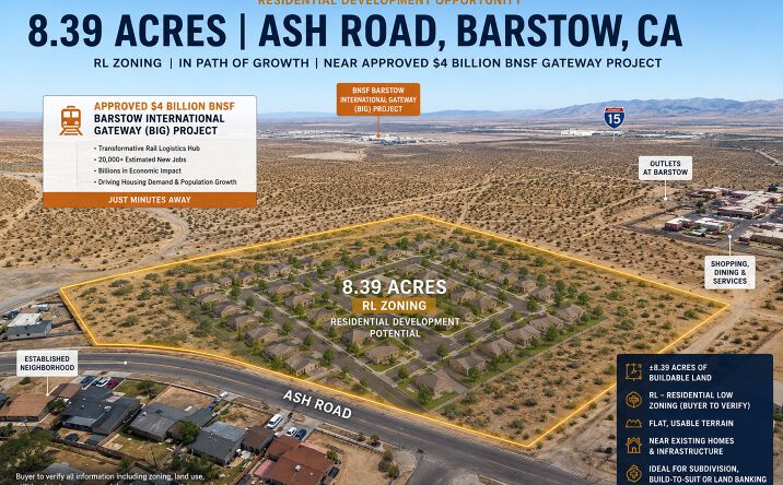 Pictures of Land property located at Ash Rd, Barstow, CA 92311 for sales - image #1