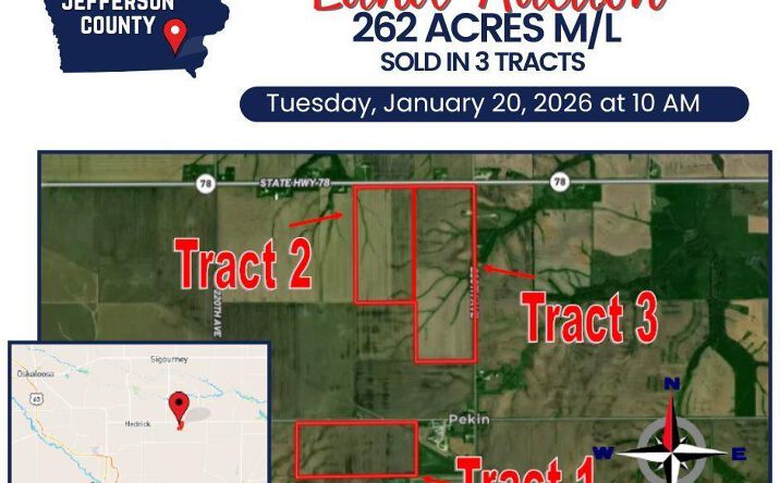 Pictures of Land property located at Bladensburg Road, Ollie, IA 52576 for sales - image #1