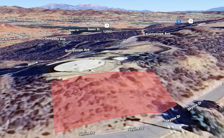 Pictures of Land property located at Sky Line Drive, Lake Elsinore, CA 92530 for sales - image #1