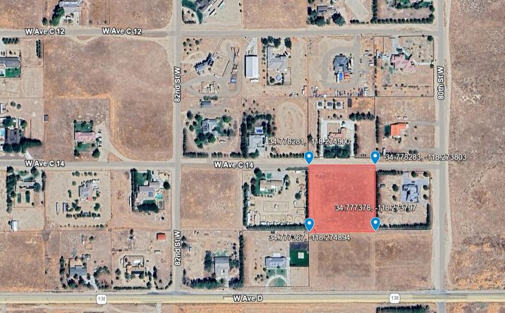 Pictures of Land property located at W Avenue, C14, Lancaster, CA 93535 for sales - image #1