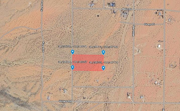 Pictures of Land property located at Chebur Road, Landers, CA 92285 for sales - image #1