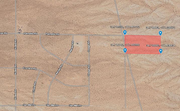 Pictures of Land property located at Drifting Sands Rd, Helendale, CA 92342 for sales - image #1