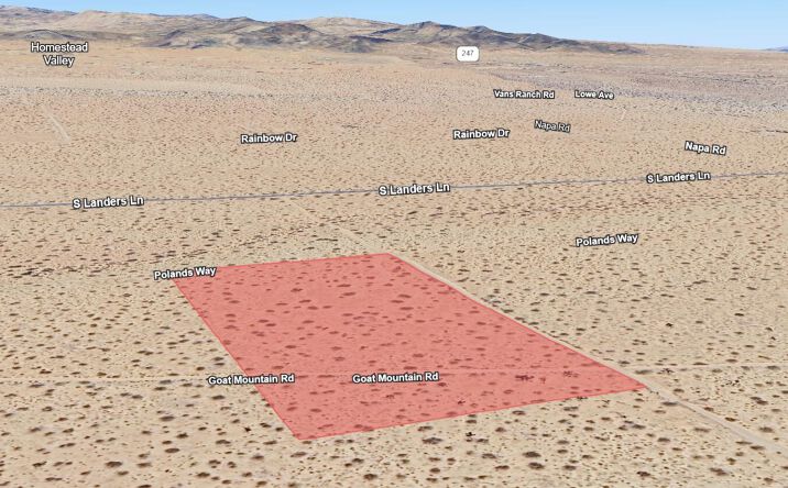 Pictures of Land property located at Goat Mountain Rd, Johnson Valley, CA 92285 for sales - image #1