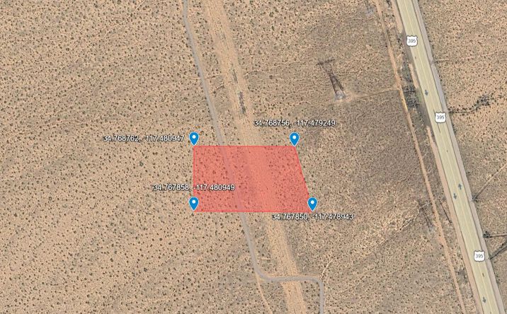 Pictures of Land property located at Vic Princess Pat Mine Road, Adelanto, CA 92301 for sales - image #1