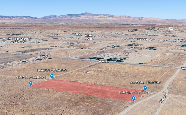 Pictures of Land property located at 85 Stw Vic Ave # F2, Hi Vista, CA 93535 for sales - image #1