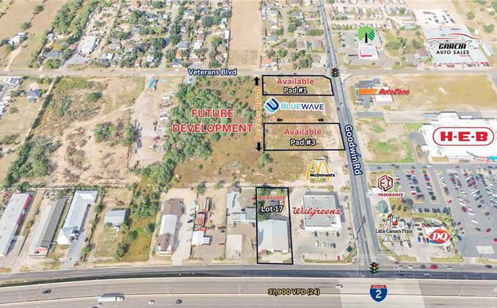 Pictures of Land property located at 2100 W Expressway 83 Highway, Palmview, TX 78572 for sales - image #1