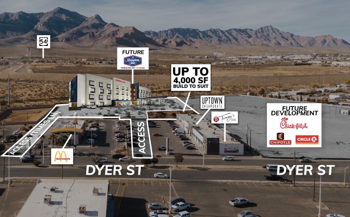 Pictures of Land property located at 9459 Dyer St, El Paso, TX 79924 for sales - image #1