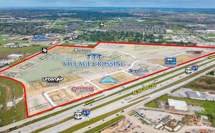 Pictures of Land property located at I-69/US-59 between FM 2218 Rd & Reading Rd, Rosenberg, TX 77471 for sales - image #1