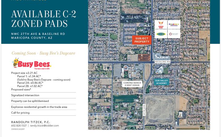 Pictures of Land property located at NWC 27th Ave and Baseline Rd, Phoenix/Laveen, AZ 85041 for sales - image #1