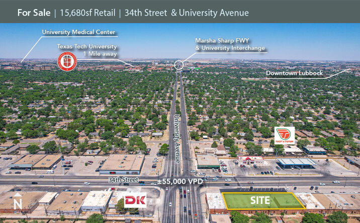 Pictures of Retail property located at 2431 34th St, Lubbock, TX 79411 for sales - image #1